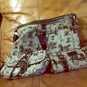 Coach Original  W/Matching Wallet & Mini Satchel